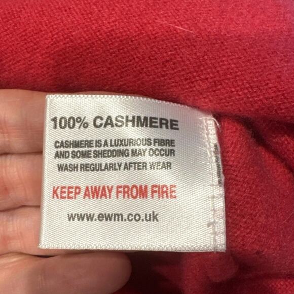 Isle 100% Pure Cashmere Sweater Women's Long Sleeve Fuchsia Pink Crewneck READ - Picture 7 of 11